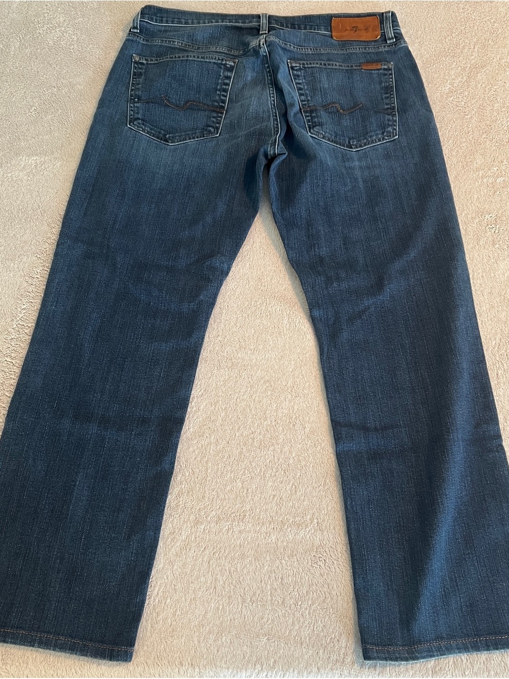7 For All Mankind Men’s Jeans The Straight Size 32x27 - Picture 3 of 9